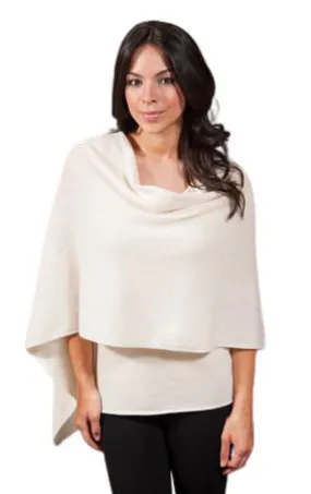 100% Cashmere Draped Dress Topper