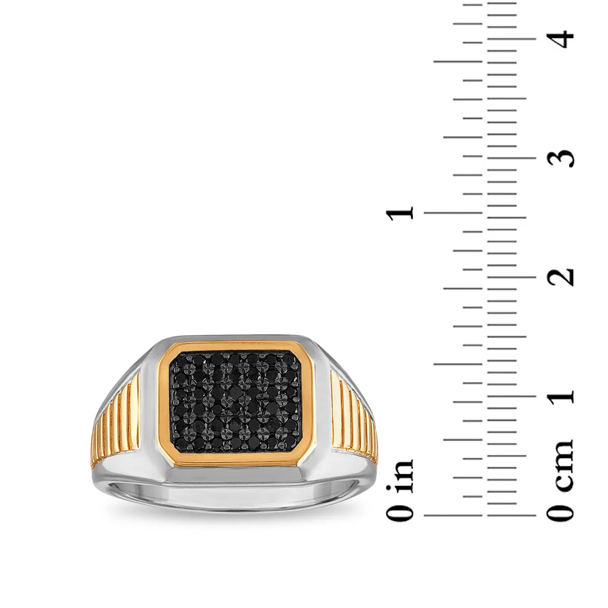 1/2 CTW Diamond Fashion Ring in Two-Tone Sterling Silver