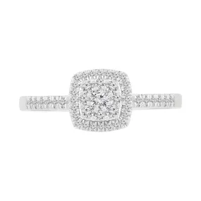 1/3 CTW Diamond Fashion Ring in 10KT White Gold