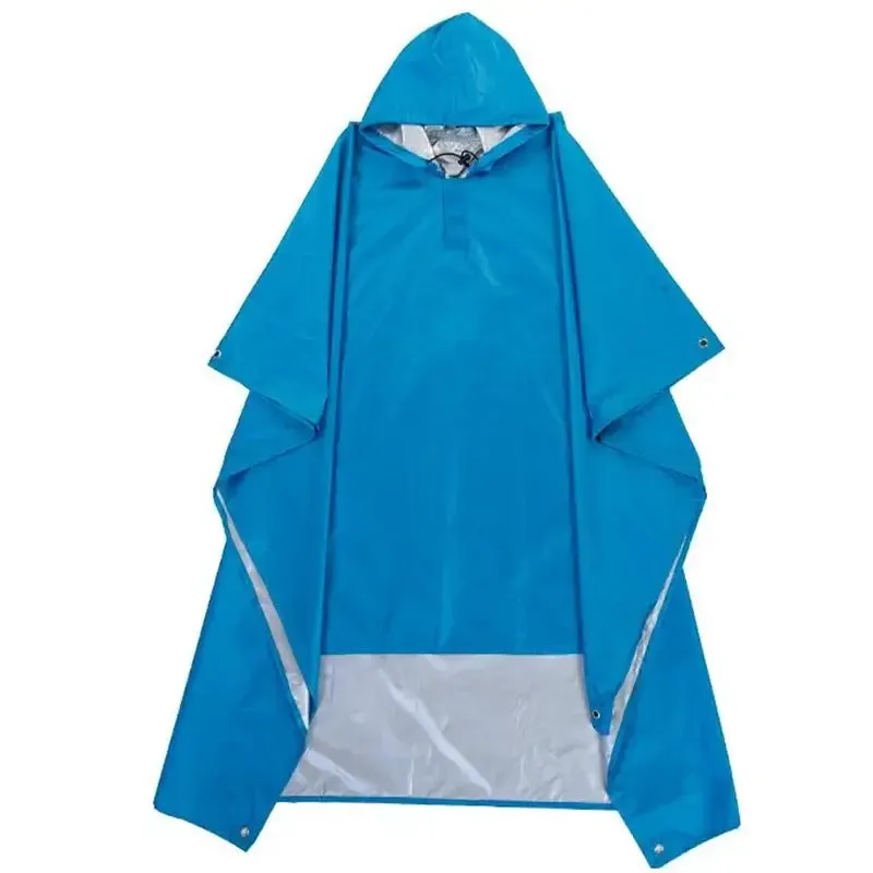 3 in 1 Waterproof Adult Long Raincoat Women Men Rain Coat Jacket