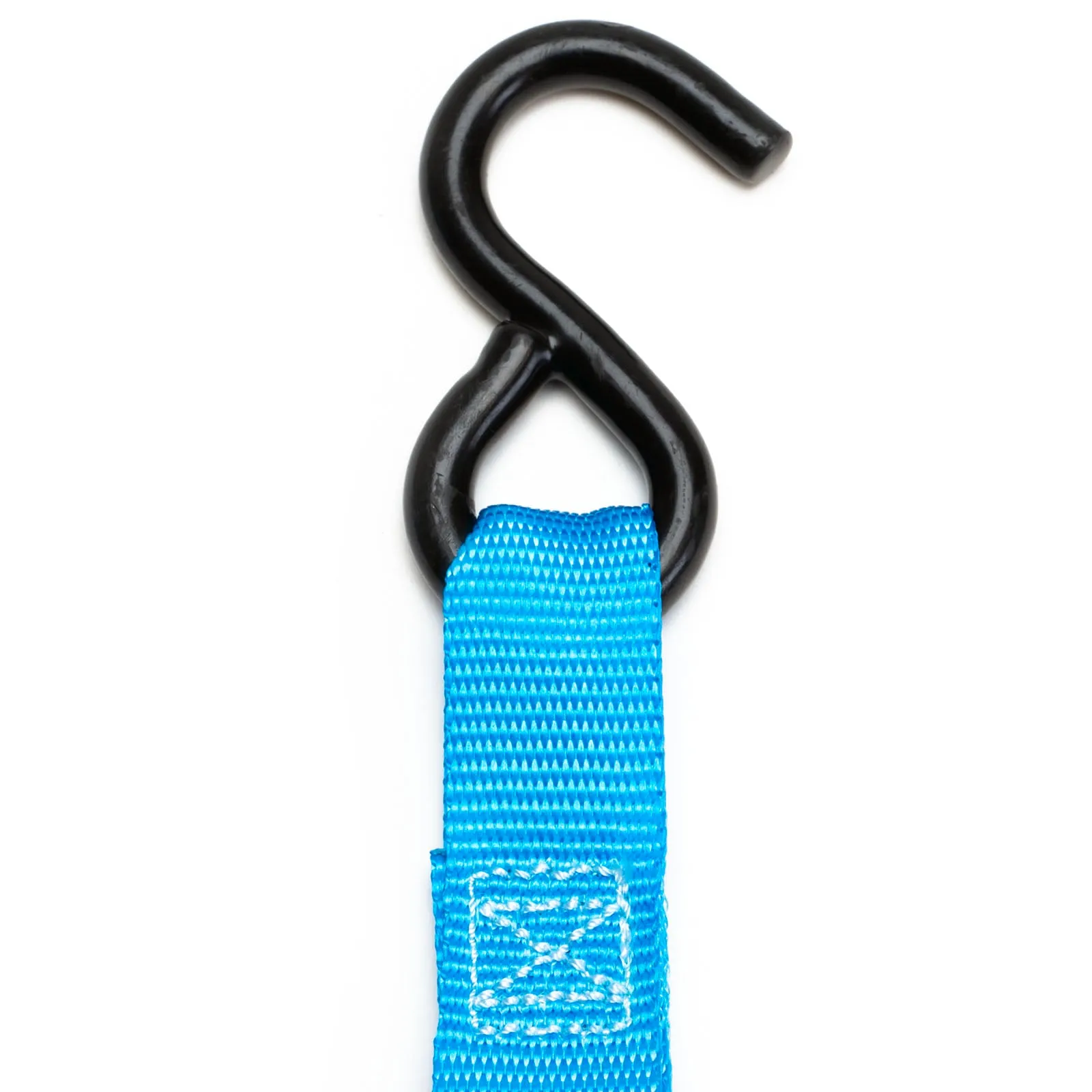 4 Pack 15' Ratchet Tie-Down Straps with S Hooks