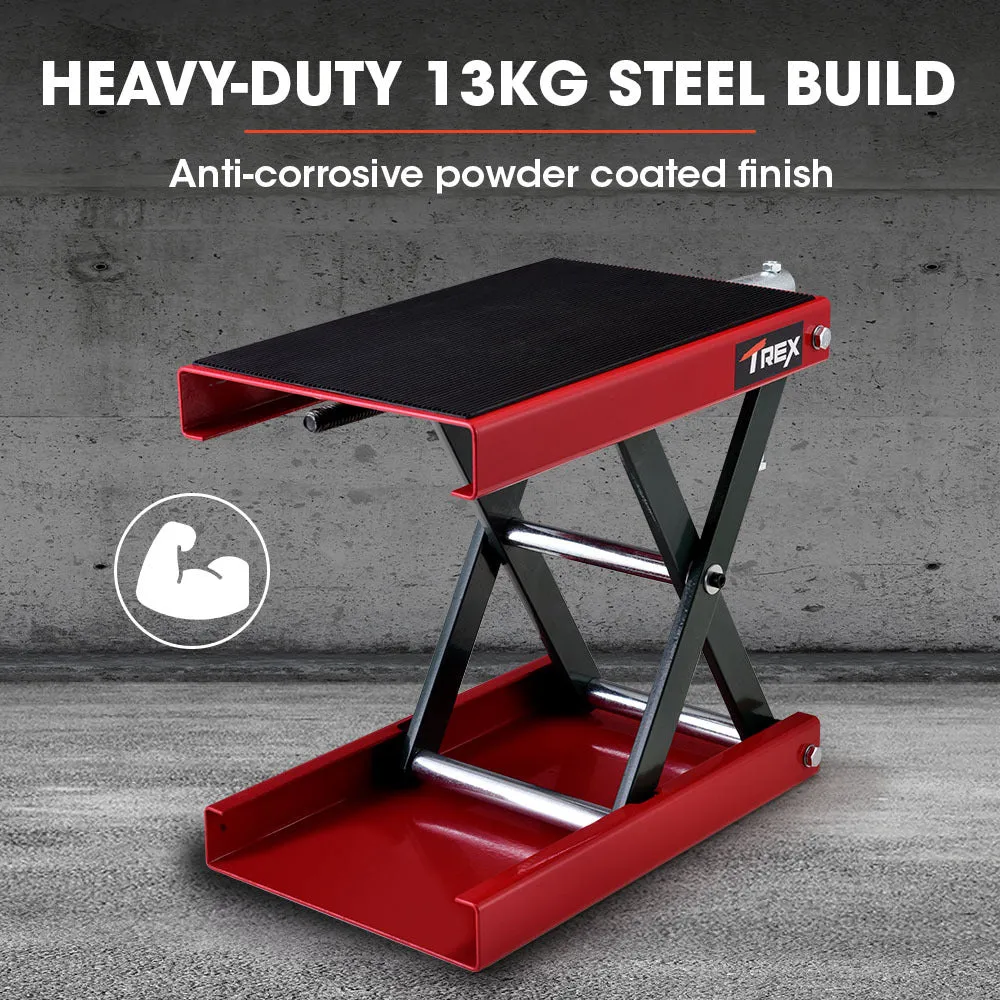 500kg Steel Motorcycle Scissor Jack Lift with Non-Slip Surface