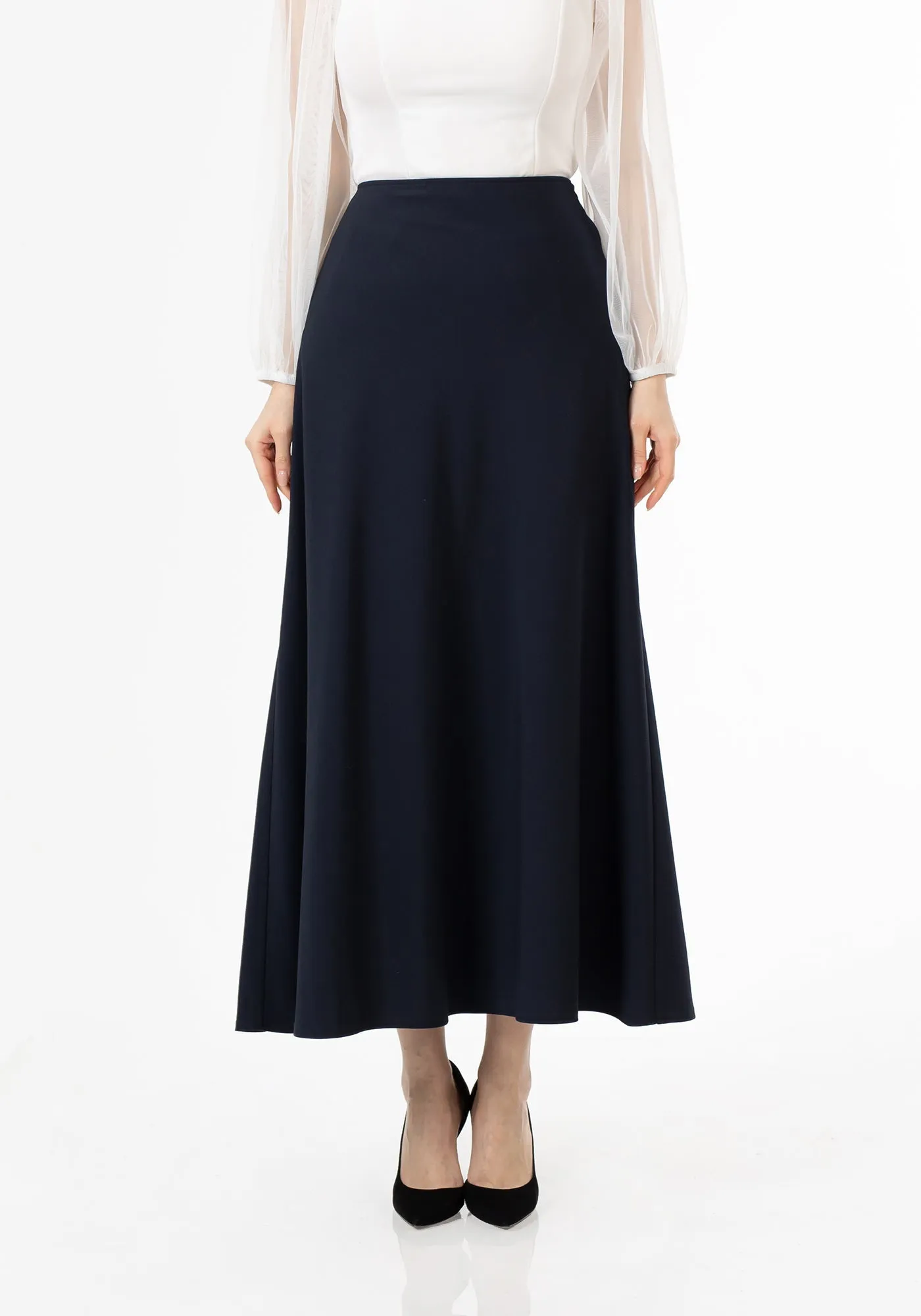 A-Line Style Comfy Maxi Dress Skirt - G-Line