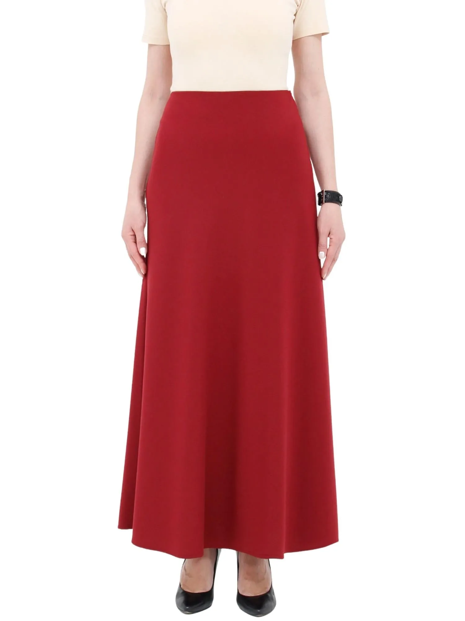 A-Line Style Comfy Maxi Dress Skirt - G-Line