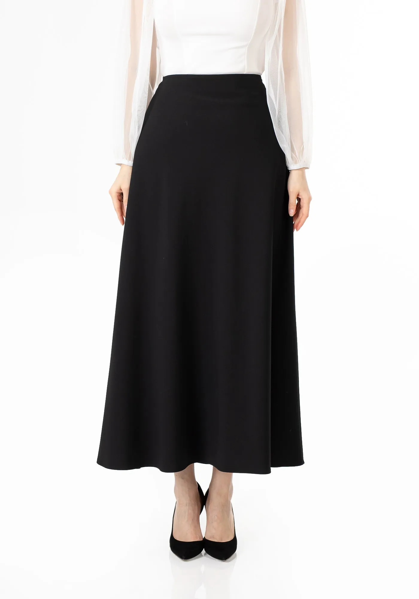 A-Line Style Comfy Maxi Dress Skirt - G-Line