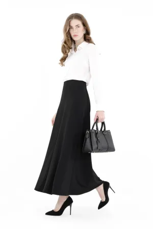 A-Line Style Comfy Maxi Dress Skirt - G-Line