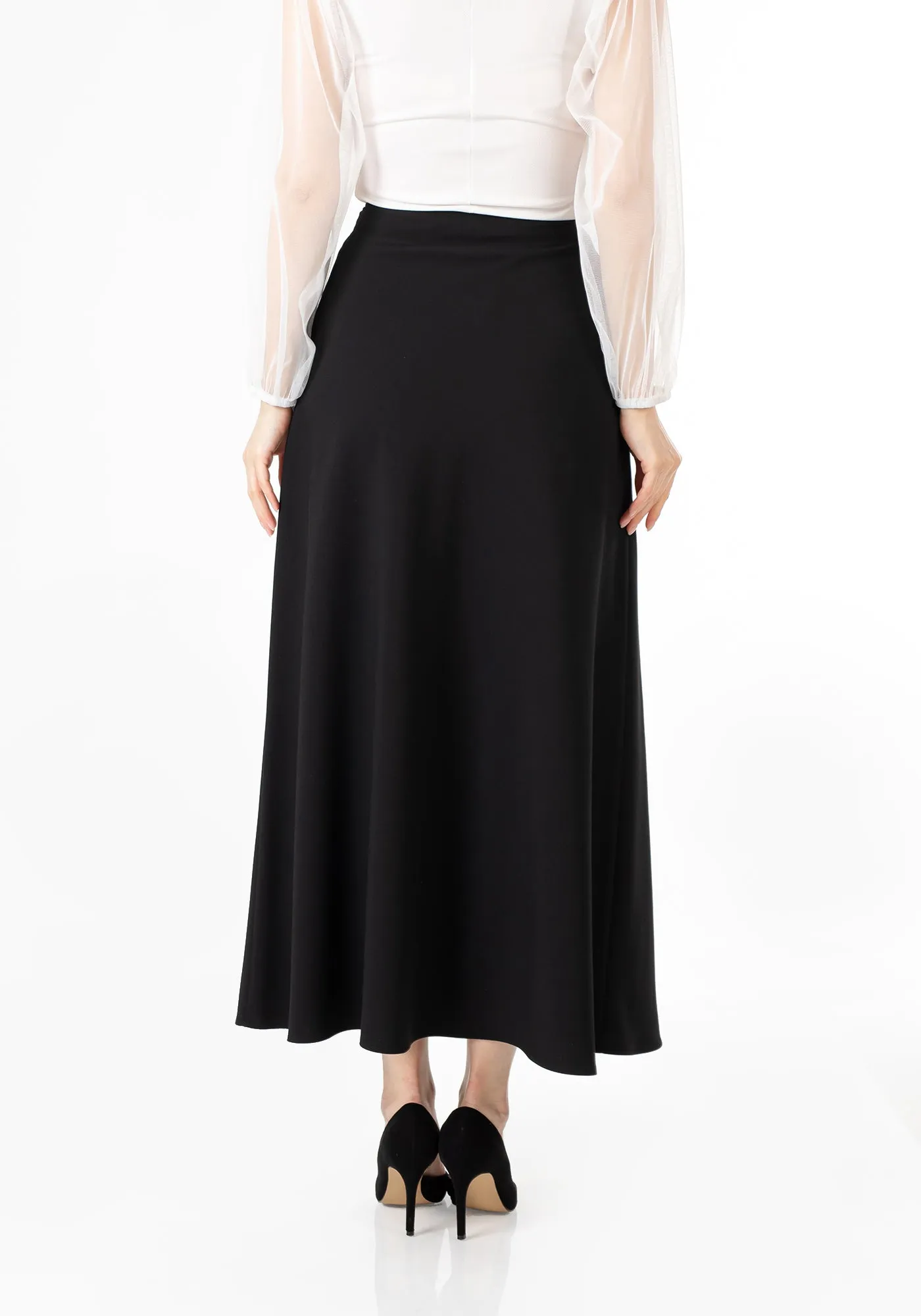 A-Line Style Comfy Maxi Dress Skirt - G-Line