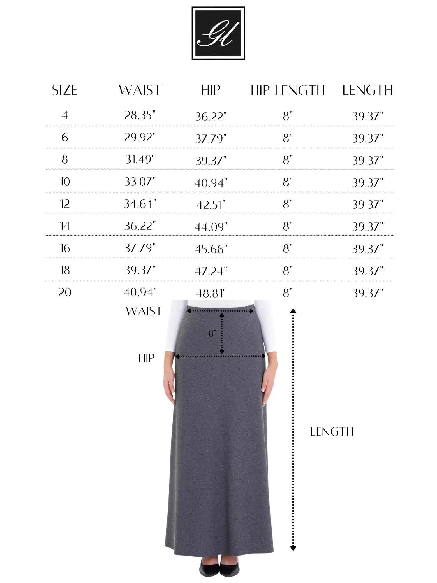 A-Line Style Comfy Maxi Dress Skirt - G-Line