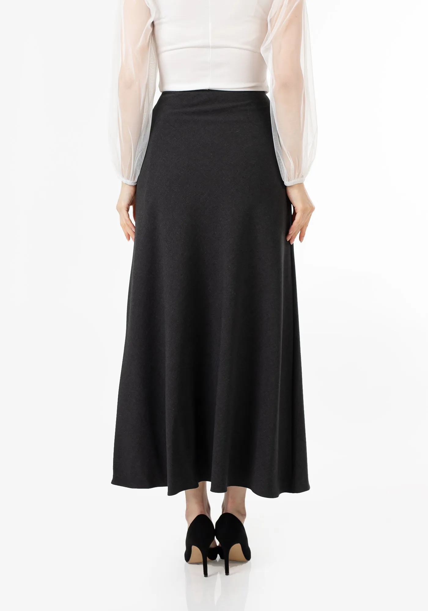 A-Line Style Comfy Maxi Dress Skirt - G-Line