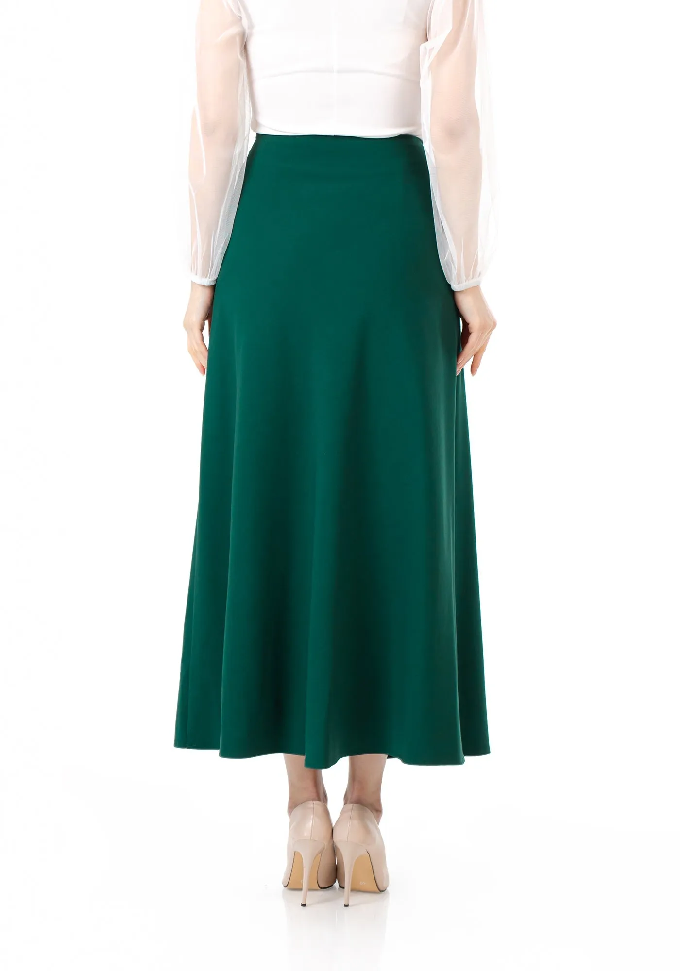 A-Line Style Comfy Maxi Dress Skirt - G-Line