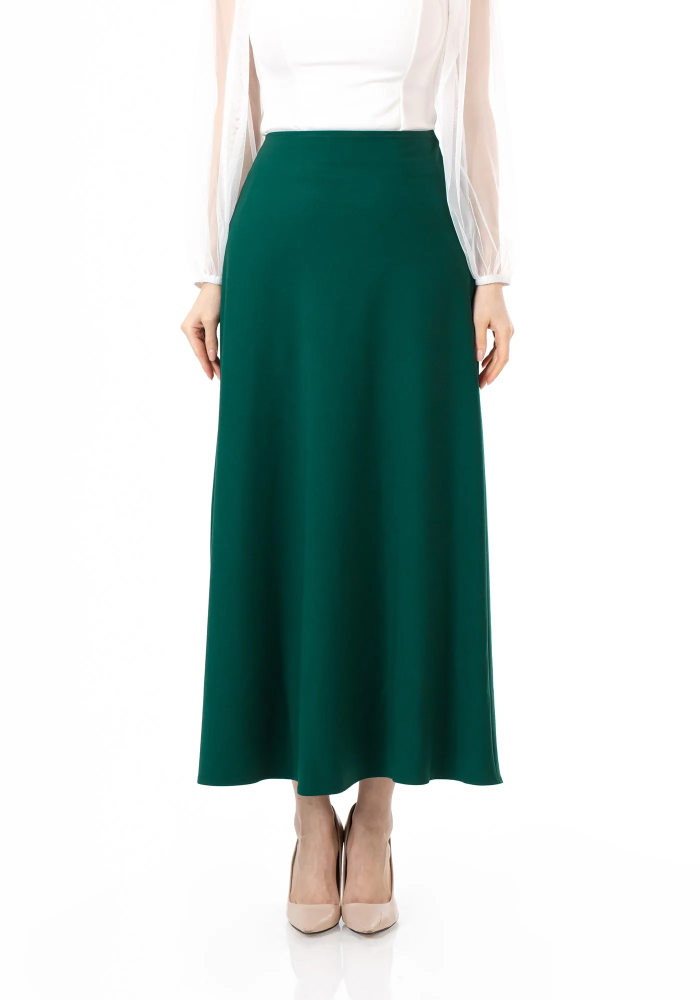 A-Line Style Comfy Maxi Dress Skirt - G-Line