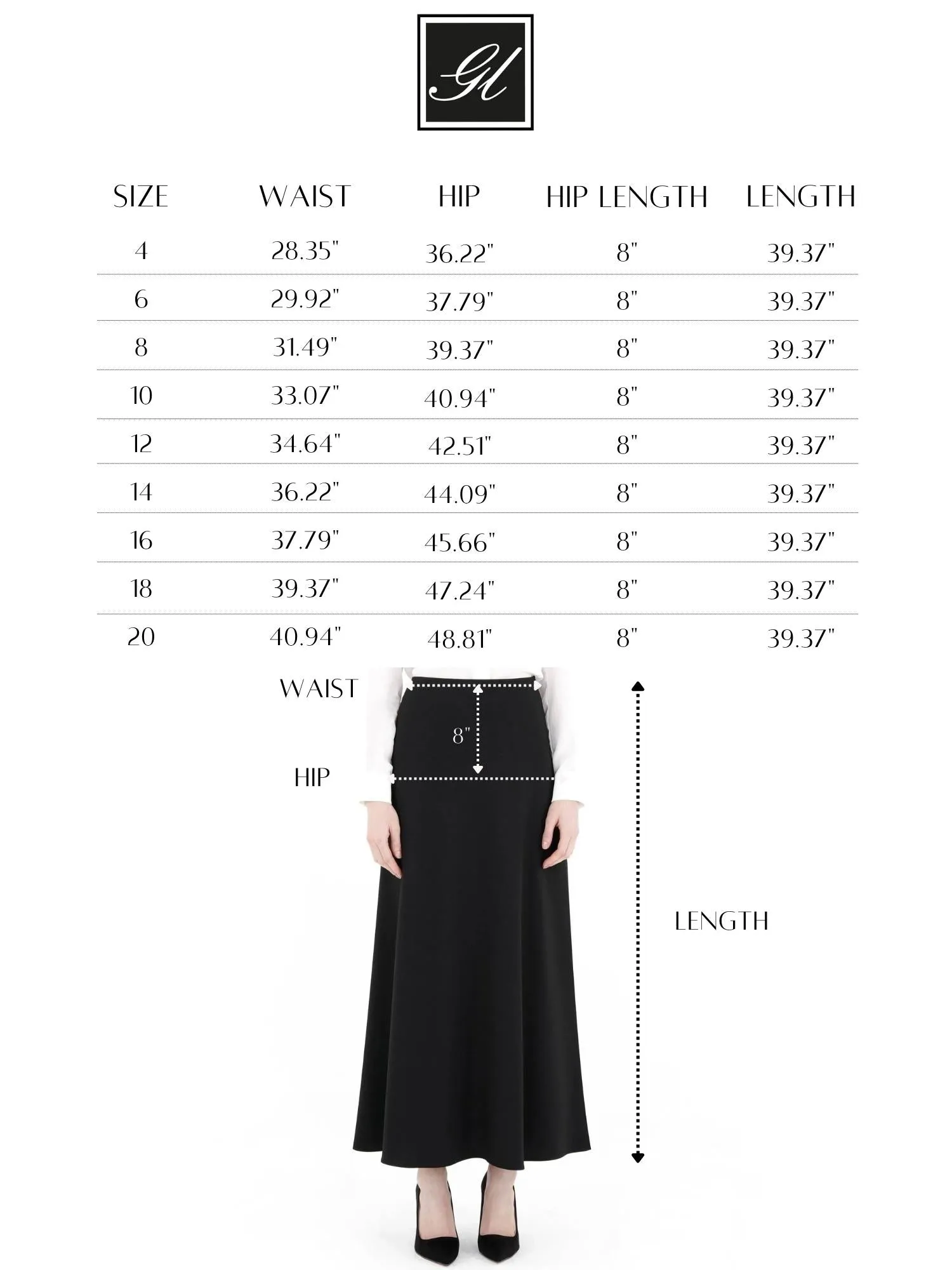 A-Line Style Comfy Maxi Dress Skirt - G-Line