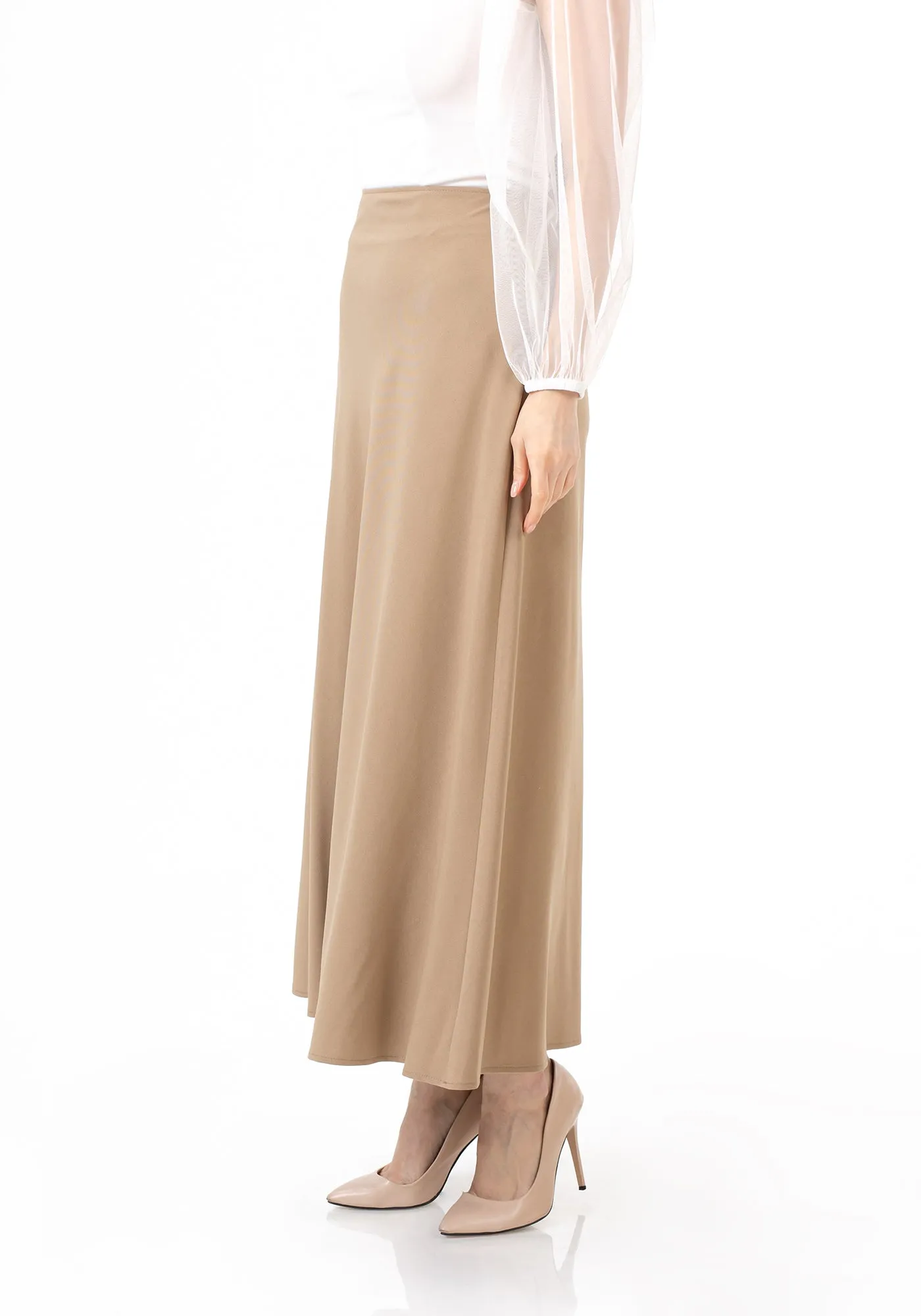 A-Line Style Comfy Maxi Dress Skirt - G-Line