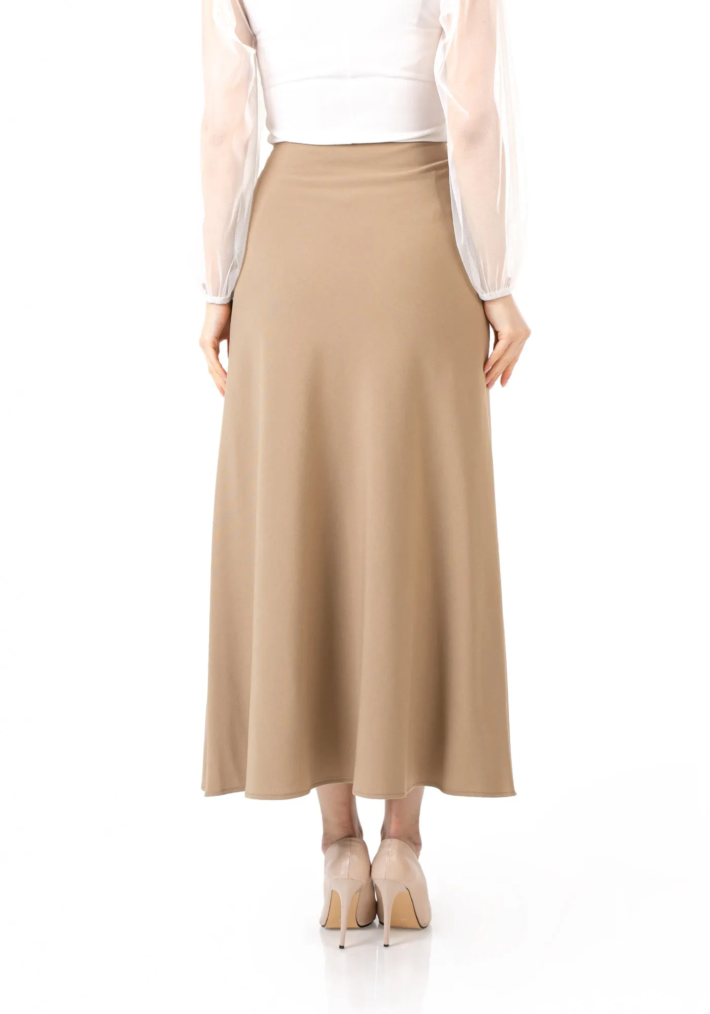 A-Line Style Comfy Maxi Dress Skirt - G-Line