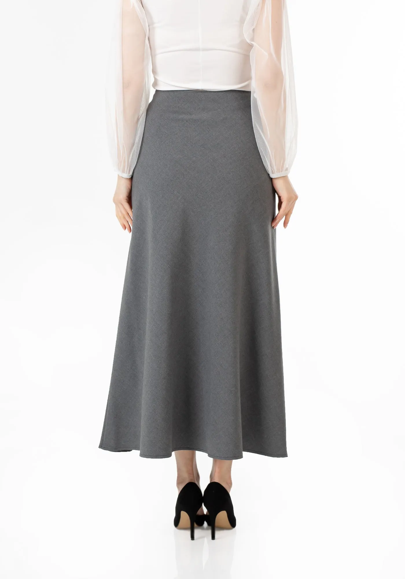 A-Line Style Comfy Maxi Dress Skirt - G-Line