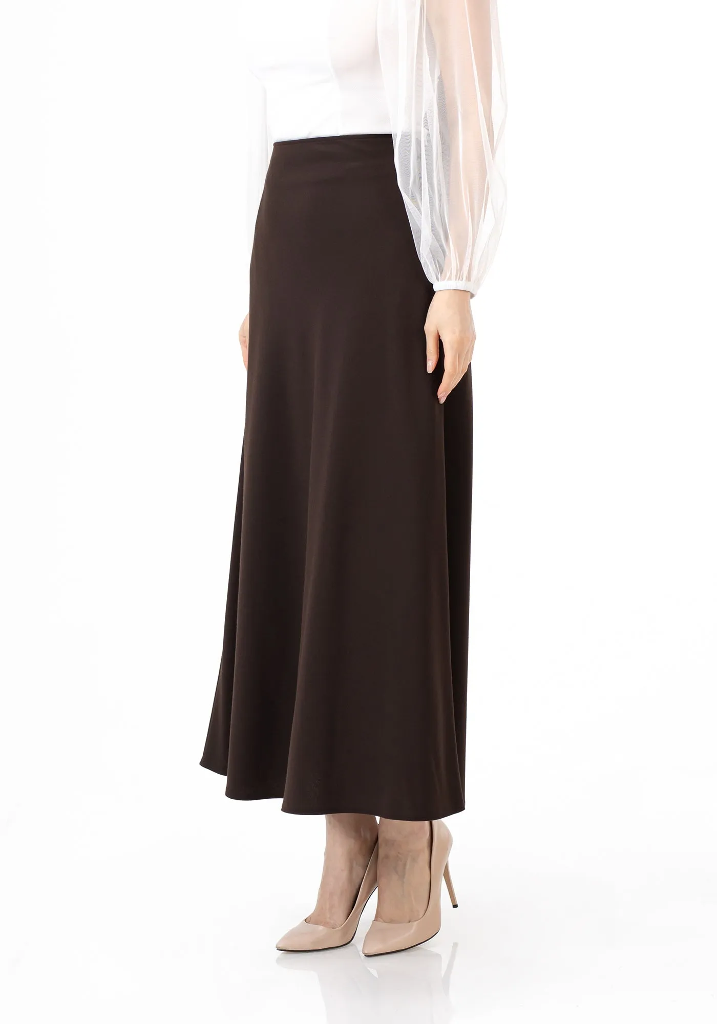 A-Line Style Comfy Maxi Dress Skirt - G-Line