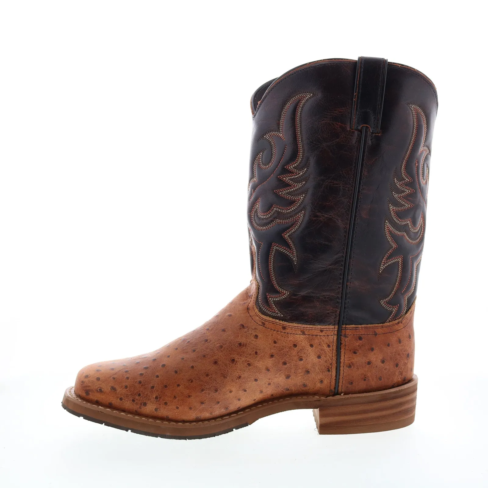 Abilene Boots 6750 Mens Brown Wide Leather Slip On Cowboy Western Boots