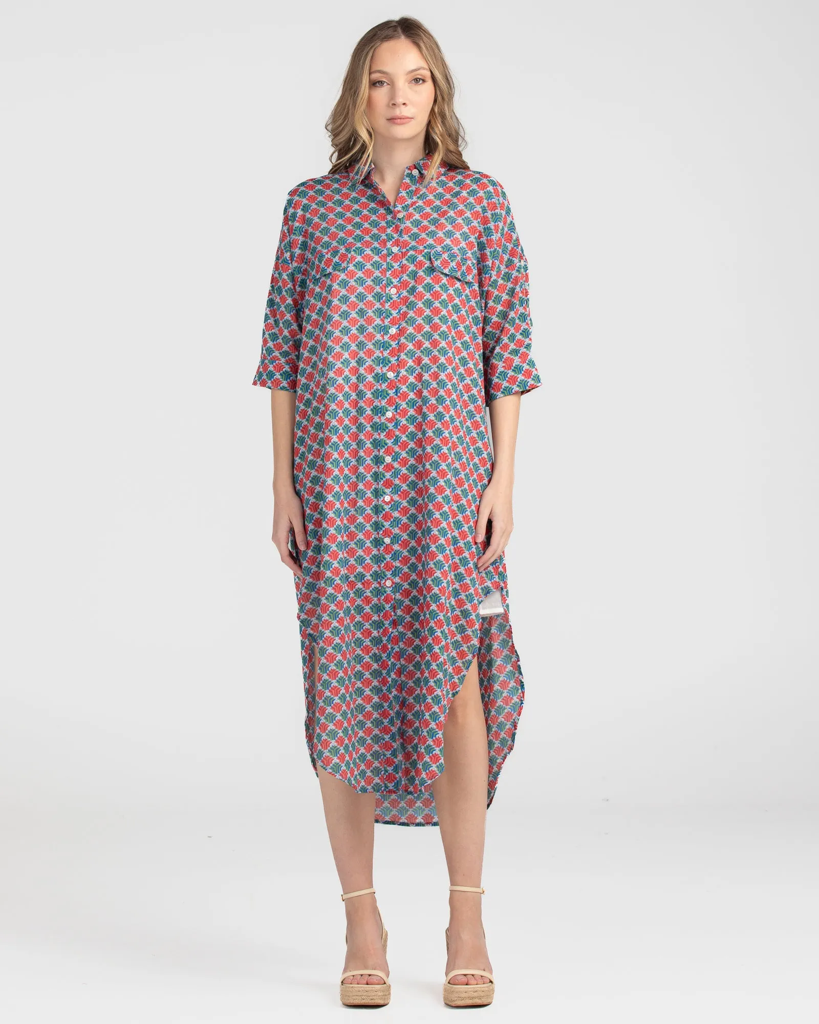 Amari Shirt Dress - Alba