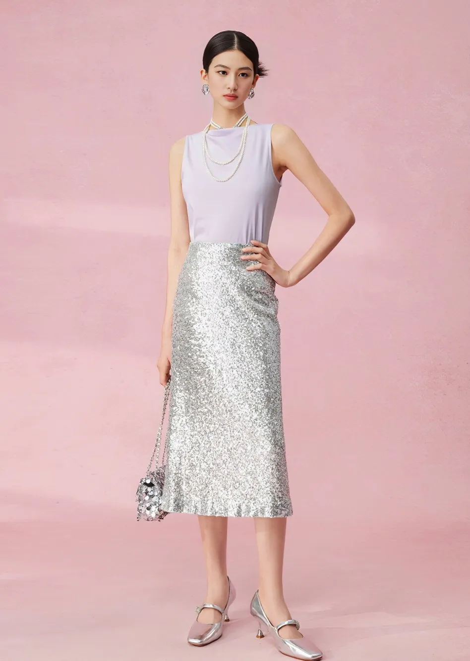 AMBILIGHT SEQUIN SKIRT