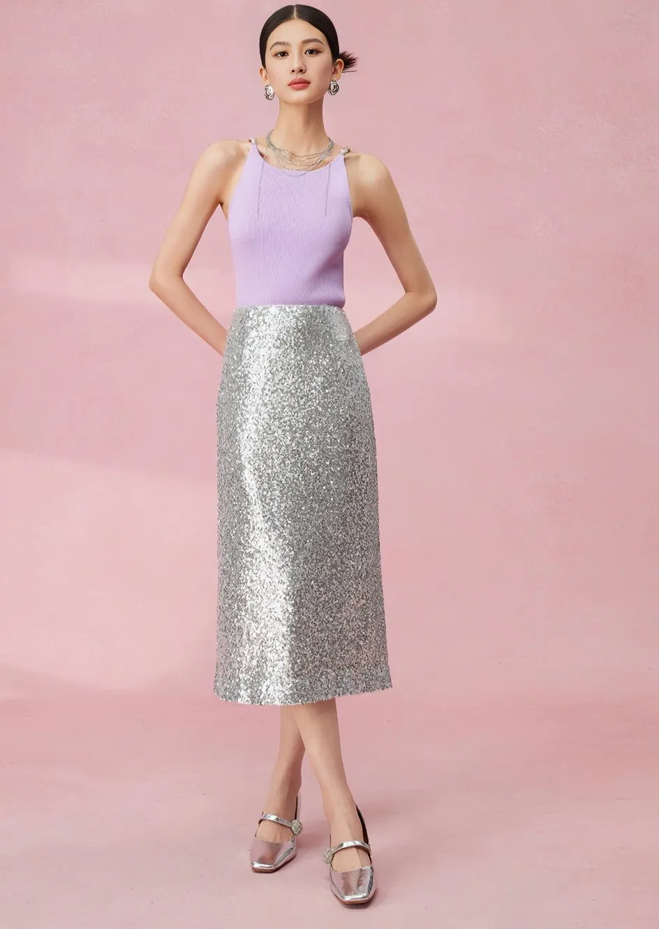 AMBILIGHT SEQUIN SKIRT