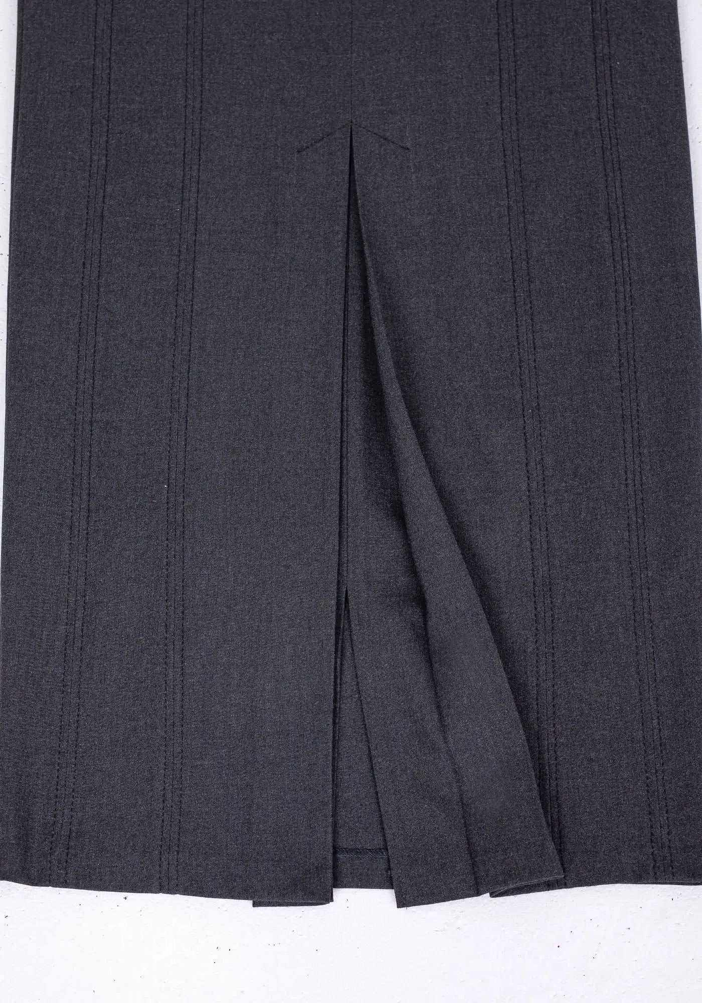 Ankle Length Plus Size Back Split Maxi Skirt - G-Line