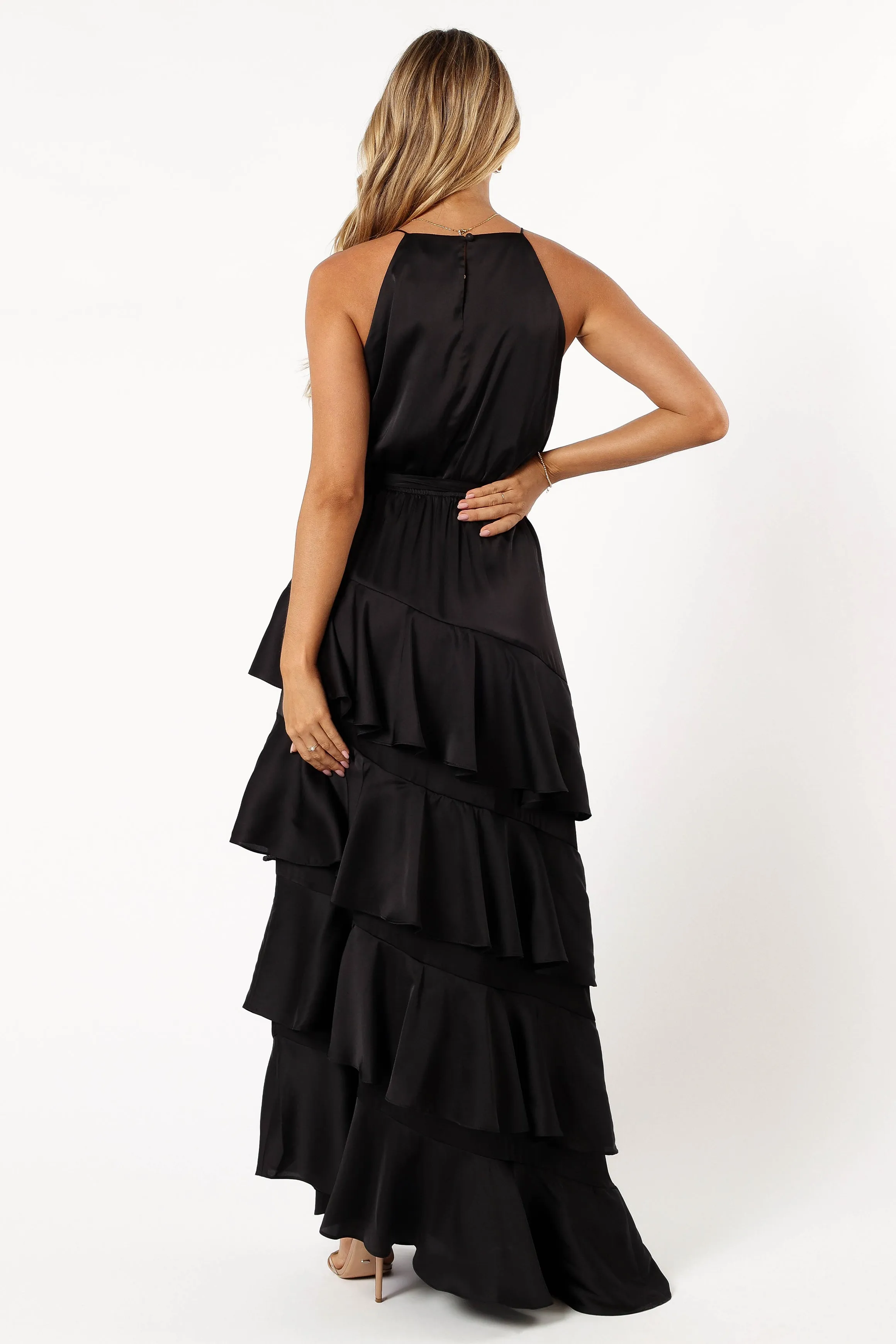 Annalise Tiered Maxi Dress - Black