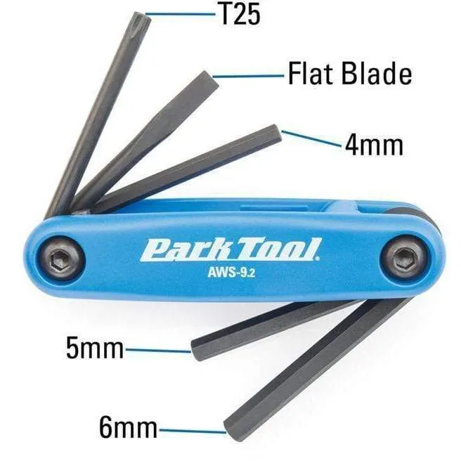 AWS-9.2 Fold-Up Bike Hex Wrench Set