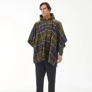 Barbour Tartan Showerproof Poncho in Classic Tartan