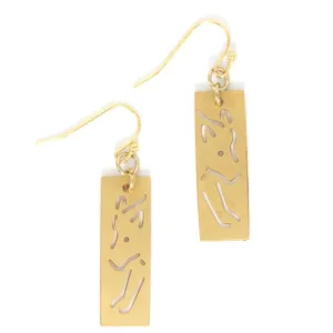 Bear Cut Out Earrings