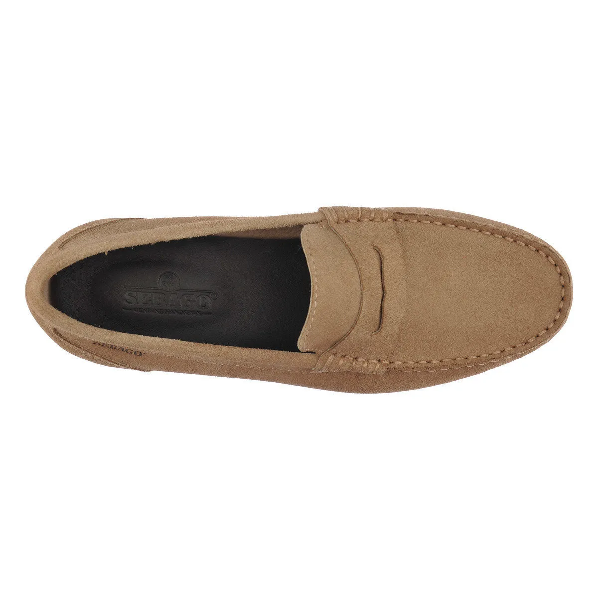 Beige Camel Byron Suede Loafers