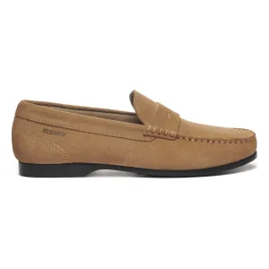 Beige Camel Byron Suede Loafers