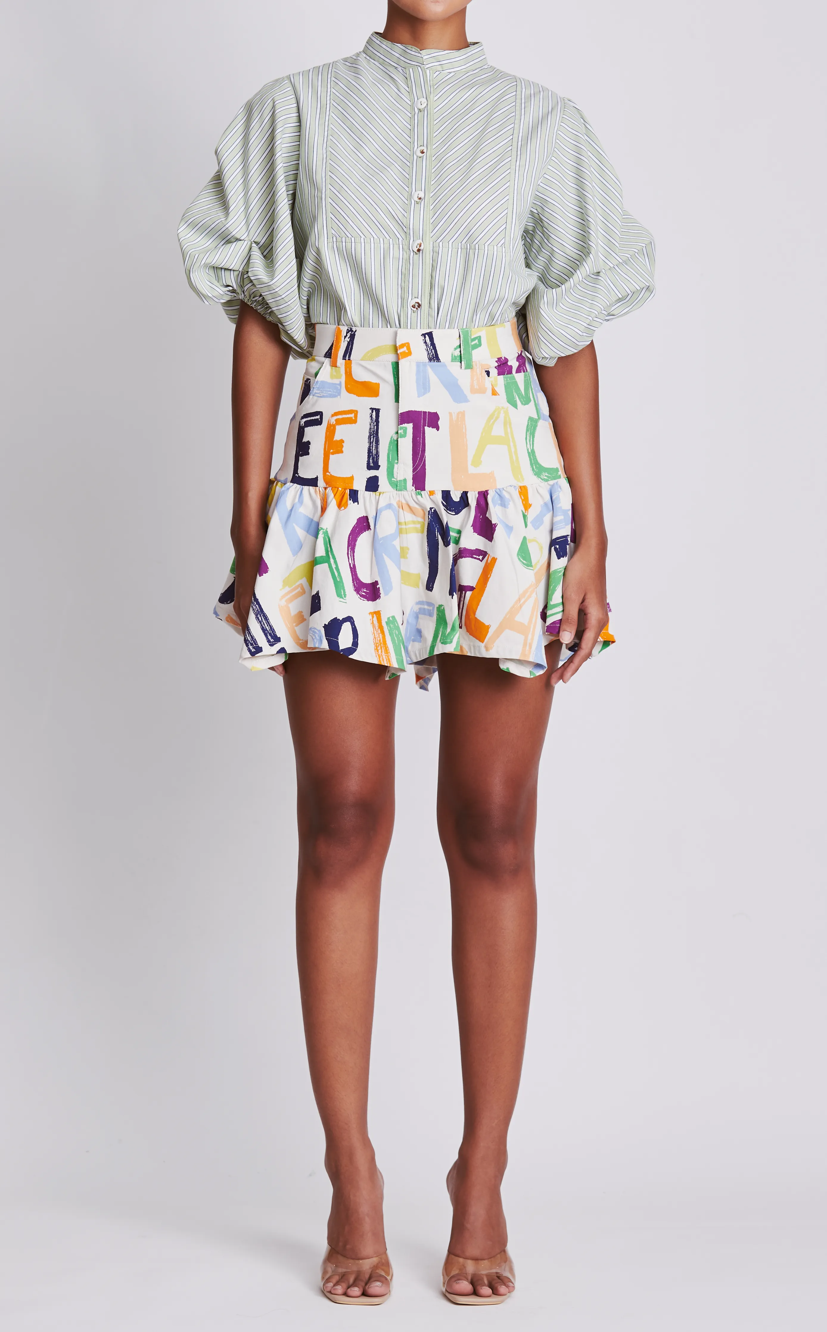 BELIZE SKIRT - LETTER PRINT