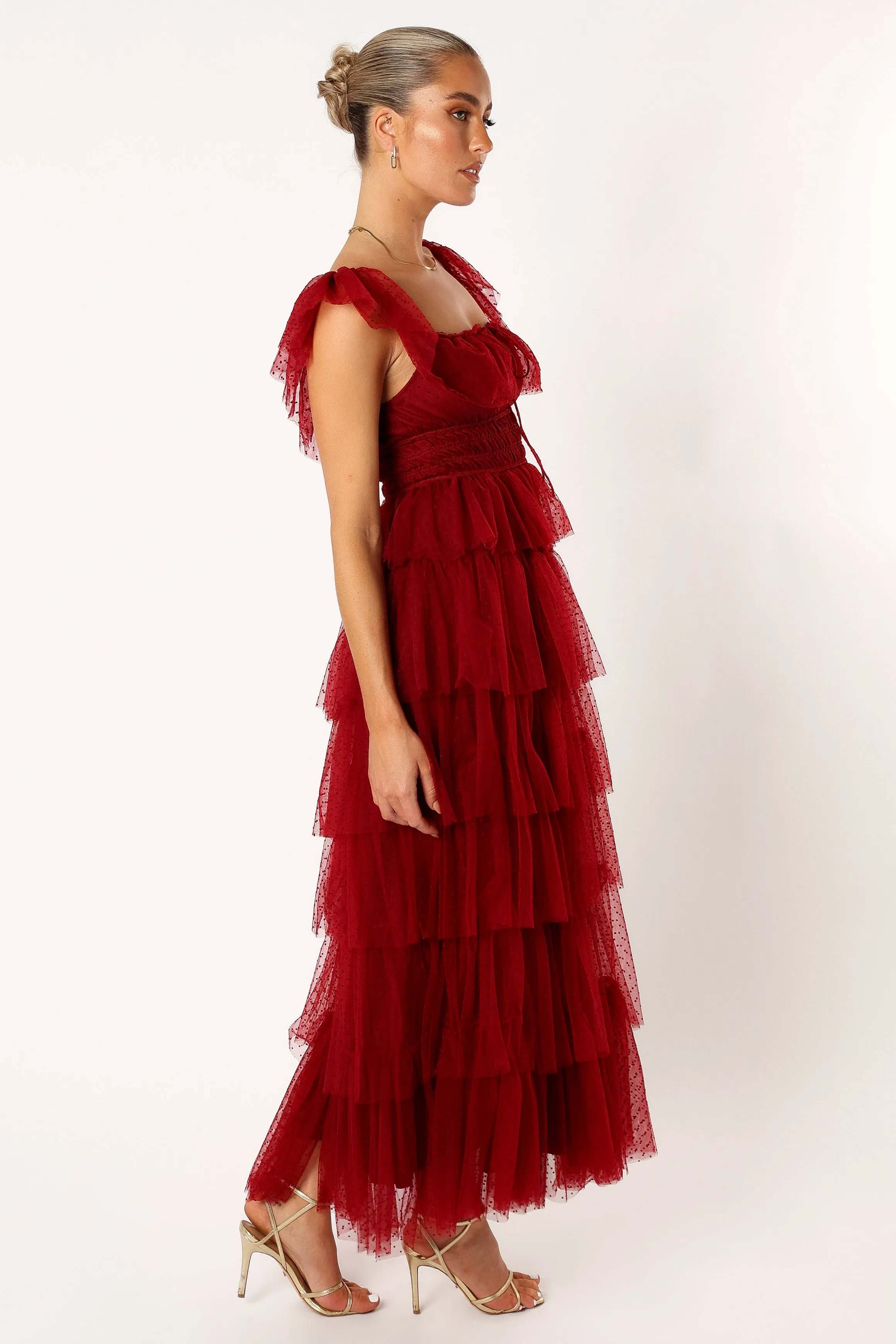 Belle Maxi Dress - Burgundy