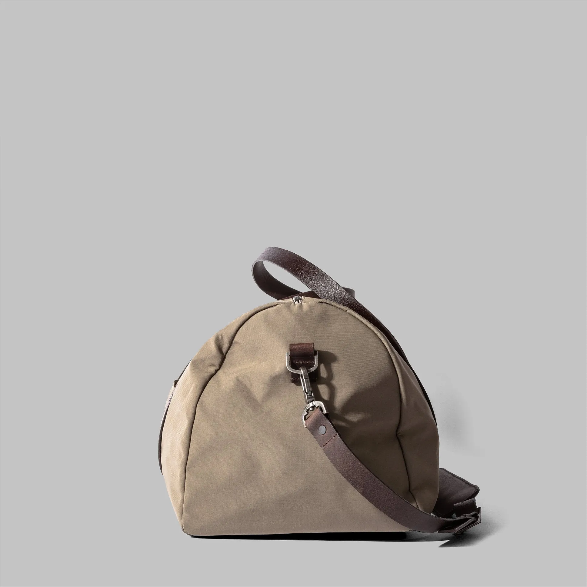 Bexley Beige Nylon & Leather Weekender