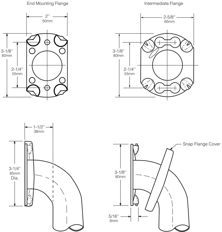 Bobrick B-6806.99 Peened 1-1/2" inch dia. Grab Bar