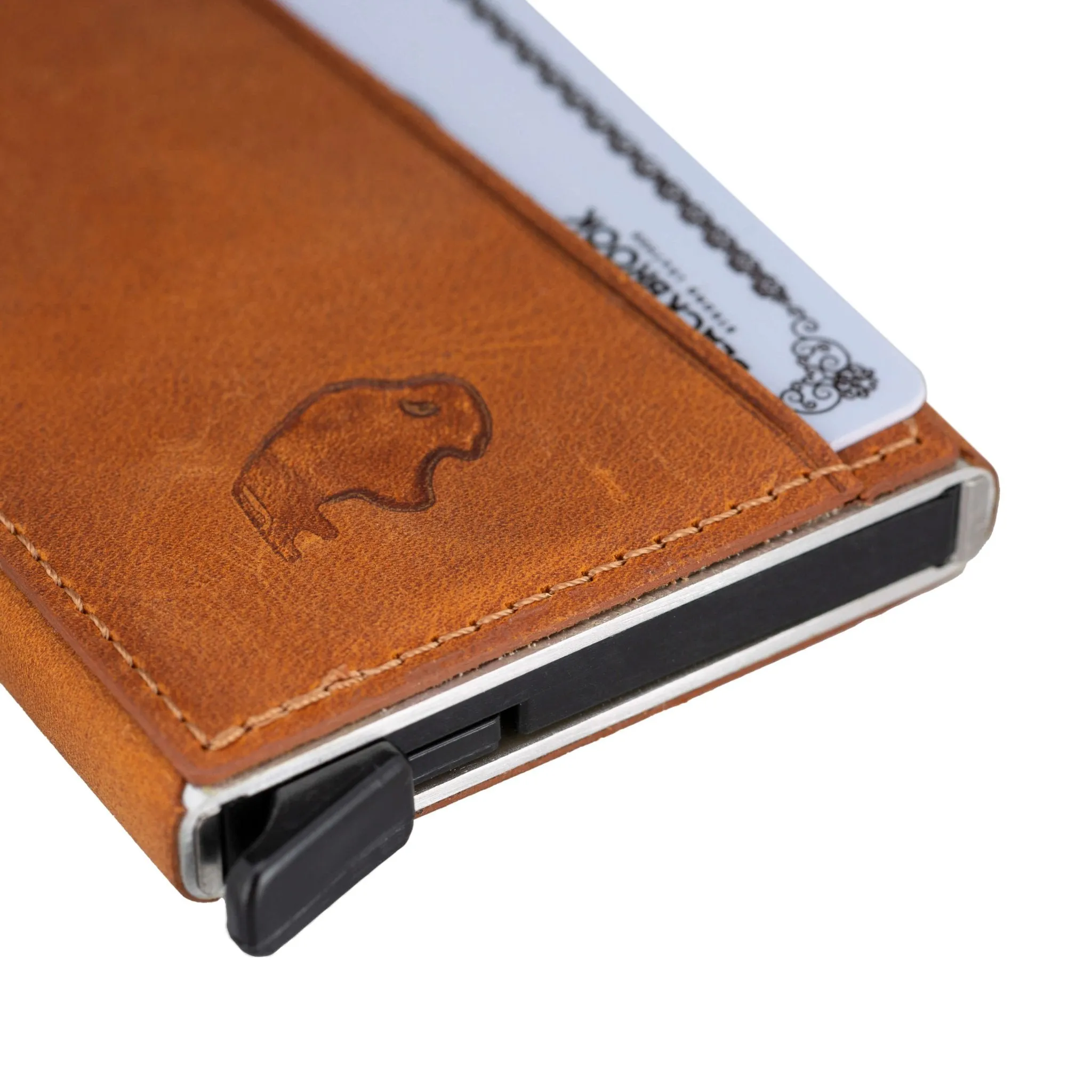 Bond Slim Card Holder Wallet with RFID, Golden Brown