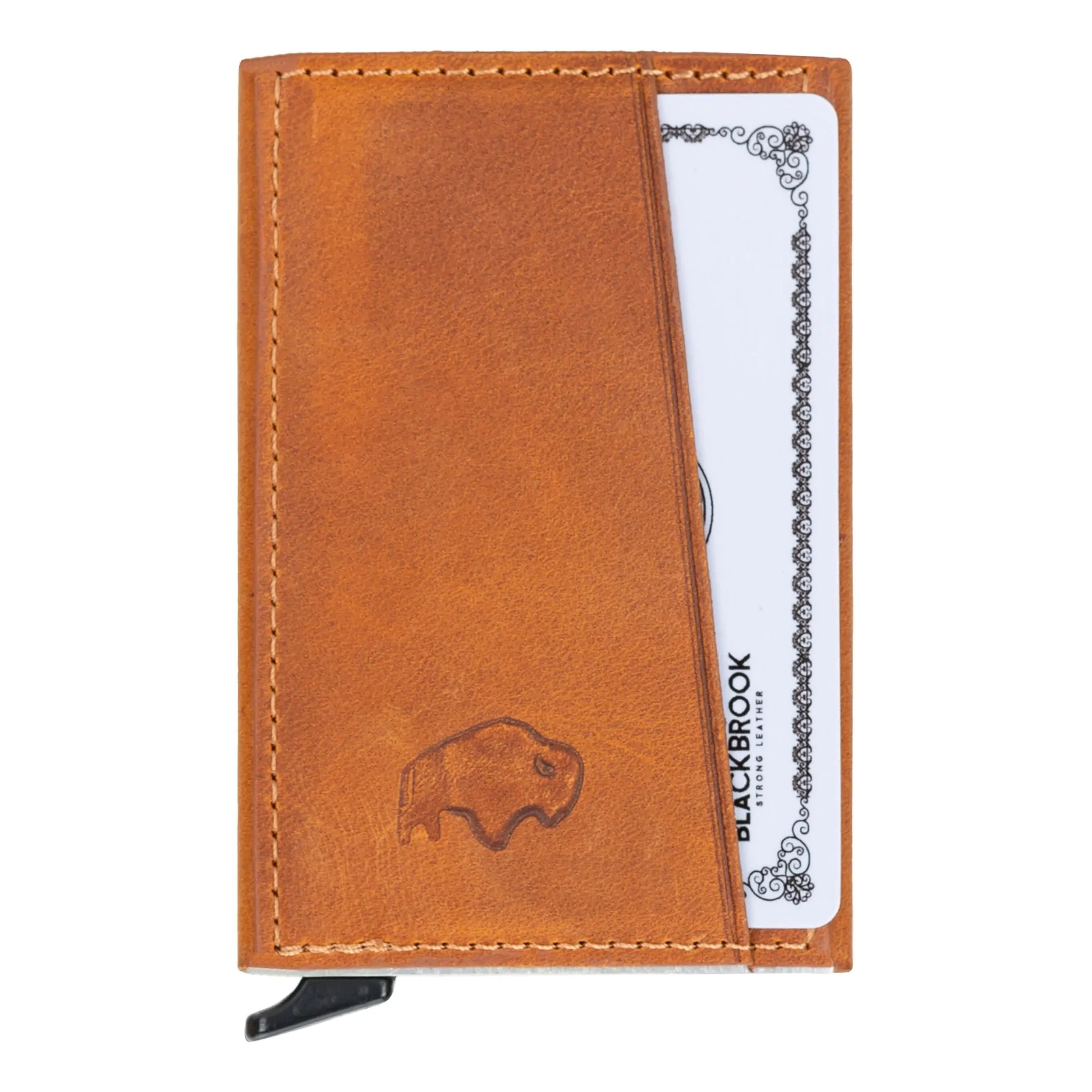 Bond Slim Card Holder Wallet with RFID, Golden Brown