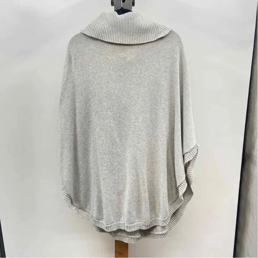 CABI Women's Size M Gray Solid Poncho