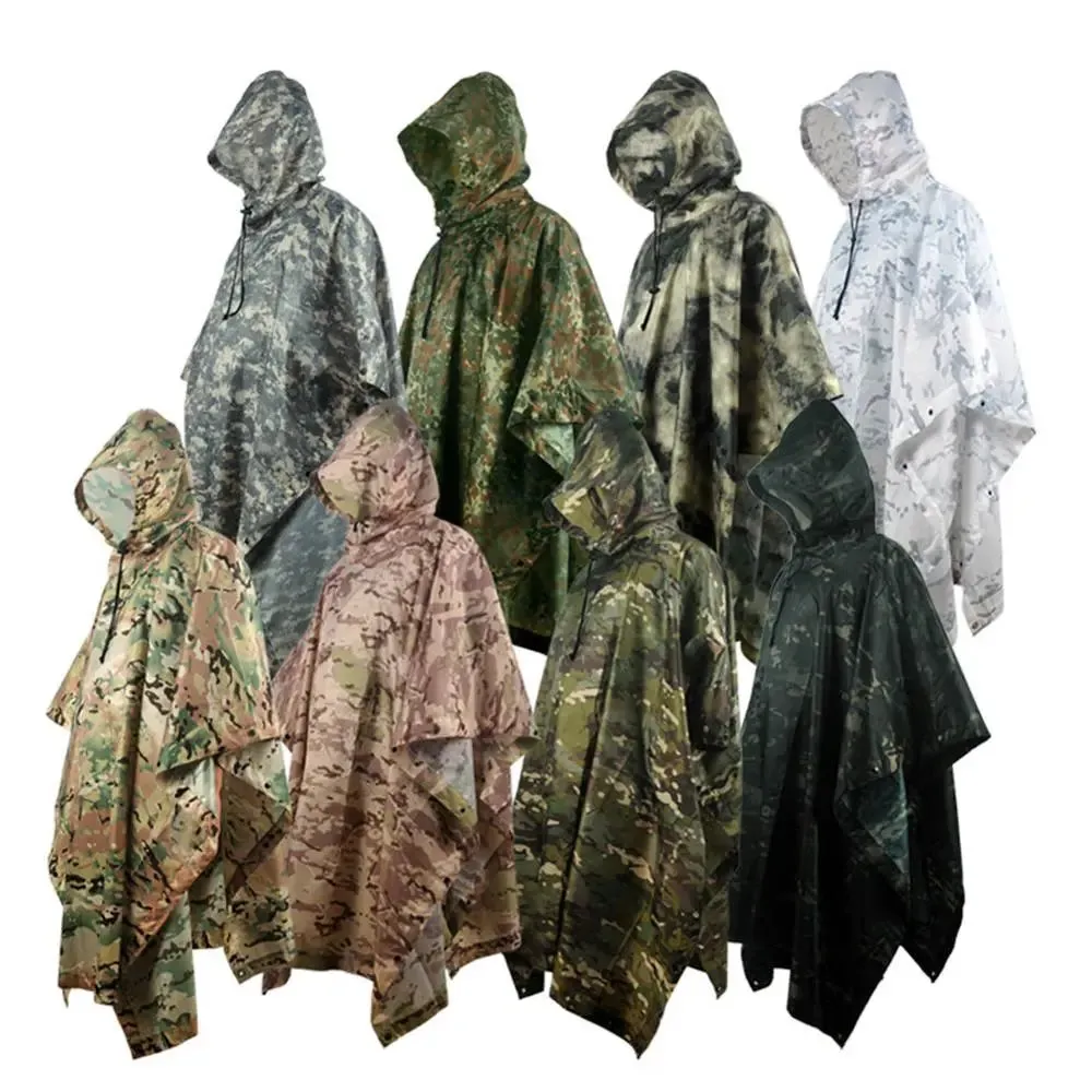 Camouflage Breathable Ghillie Suit Poncho