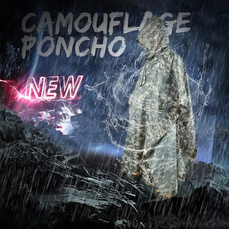 Camouflage Breathable Ghillie Suit Poncho