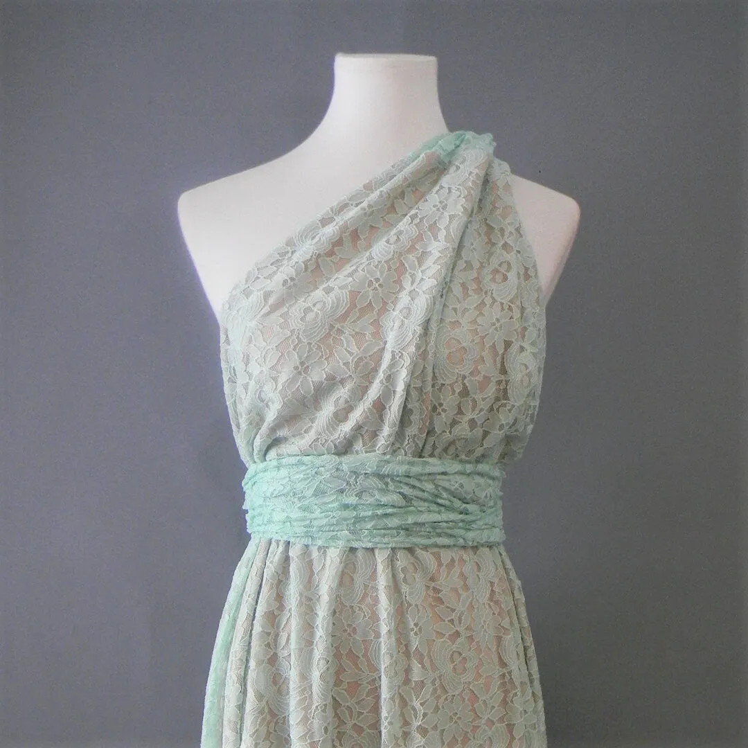 CHOIR Mint Lace Infinity Top and Tulle Skirt