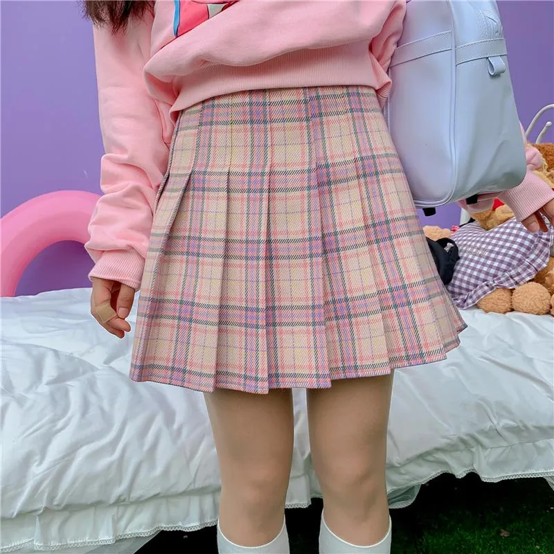 Colorful Plaid Skirt SD01484