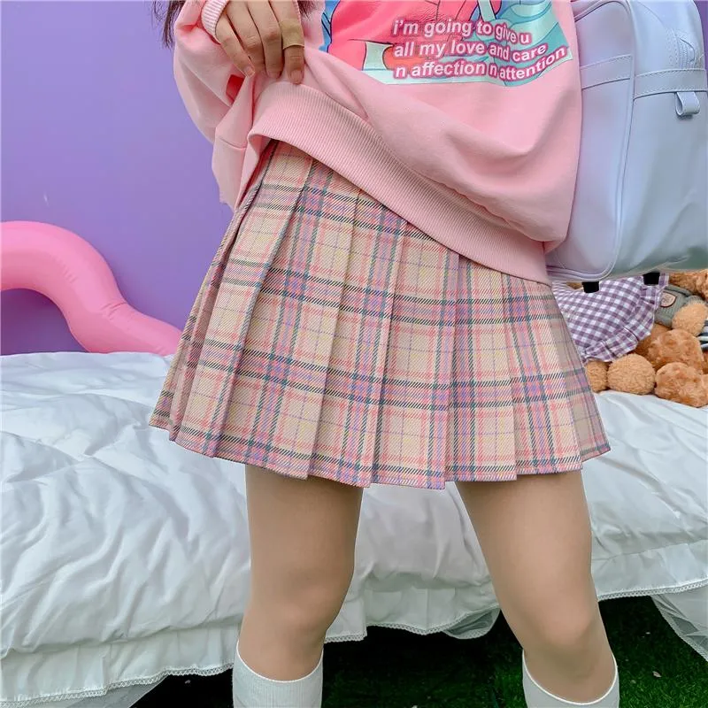 Colorful Plaid Skirt SD01484