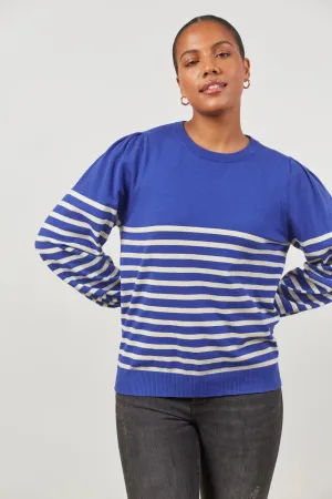 Cosmo Stripe Jumper - Cobalt