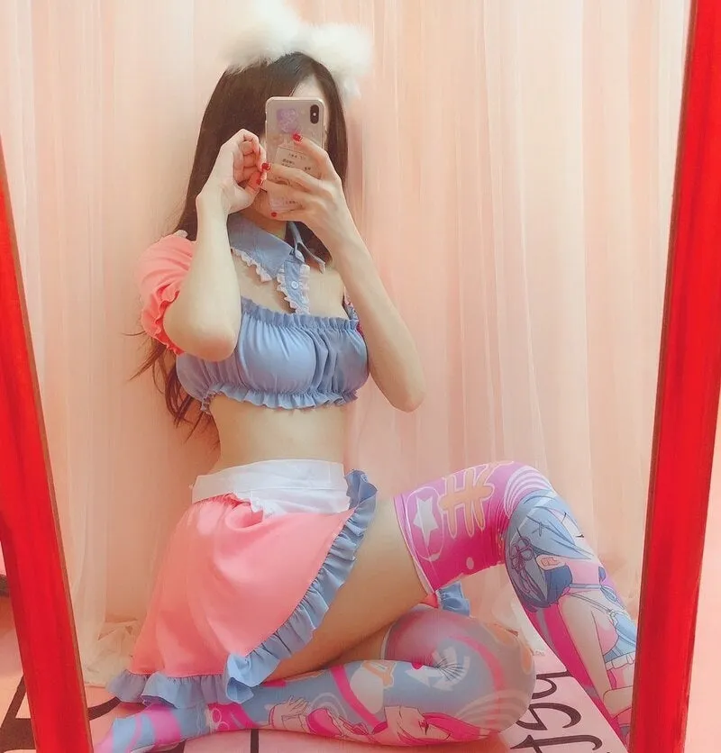 Cotton Candy Maid Cosplay Set