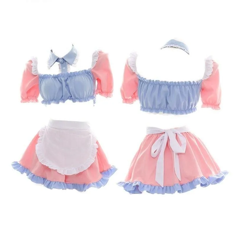 Cotton Candy Maid Cosplay Set