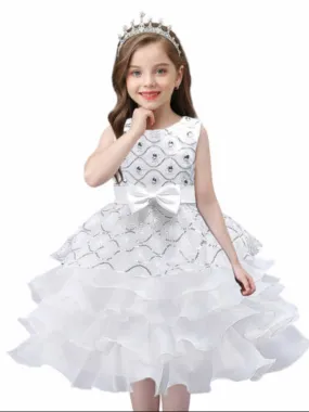 Cupcake Dreams Ruffle Tiered Flower Girl Dress