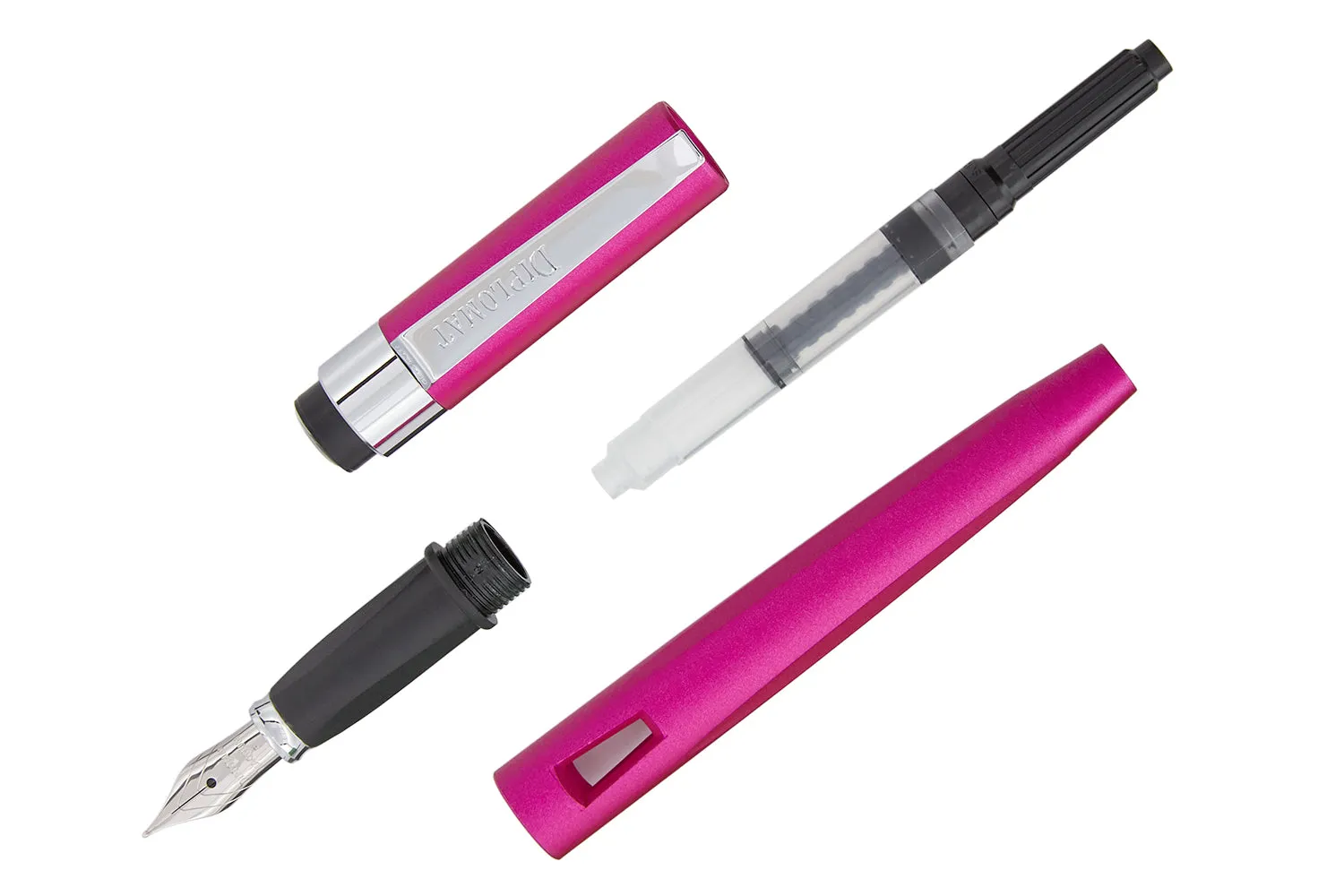 Diplomat Magnum Fountain Pen - Hot Pink