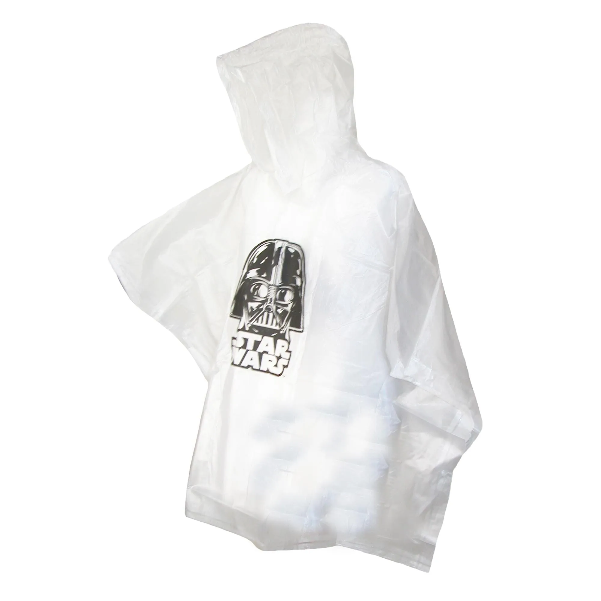 Disney Kids' Star Wars Darth Vader Clear Rain Poncho