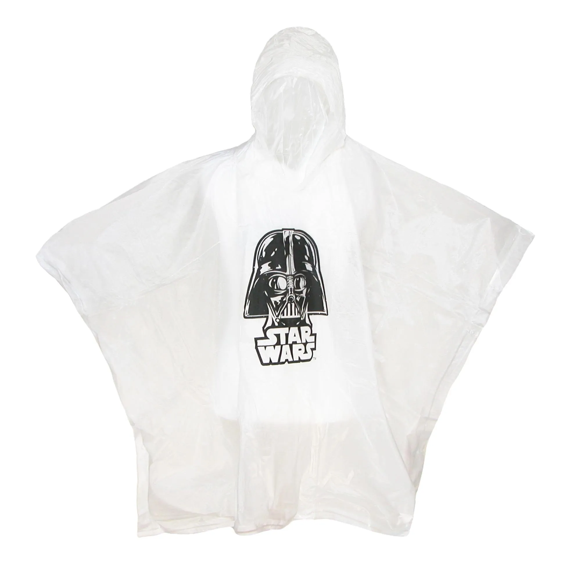 Disney Kids' Star Wars Darth Vader Clear Rain Poncho